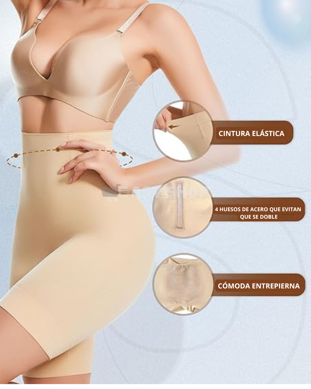 Short Faja Moldeadora de Cintura Alta | Invisible, Cómoda y Reafirmante
