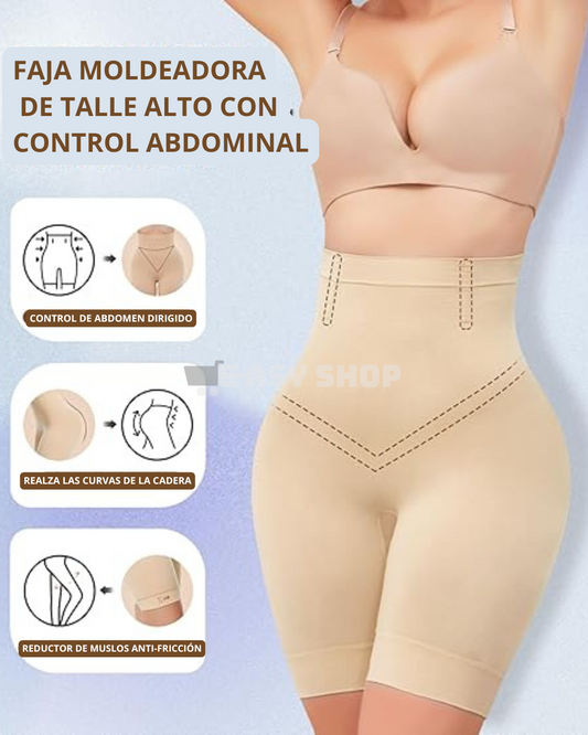 Short Faja Moldeadora de Cintura Alta | Invisible, Cómoda y Reafirmante
