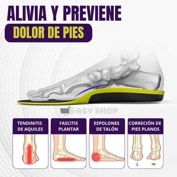 Par de Plantillas Ortopédicas, Corrector de Pies